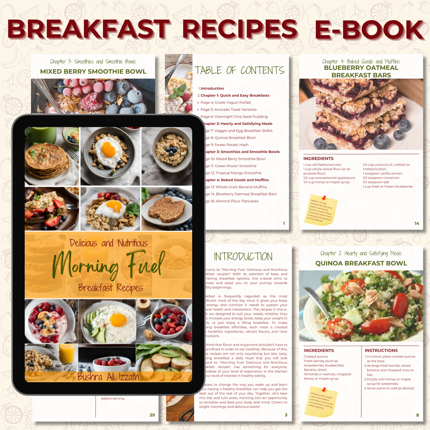Morning Fuel: Delicious and Nutritious Breakfast Recipes e-book PDF download