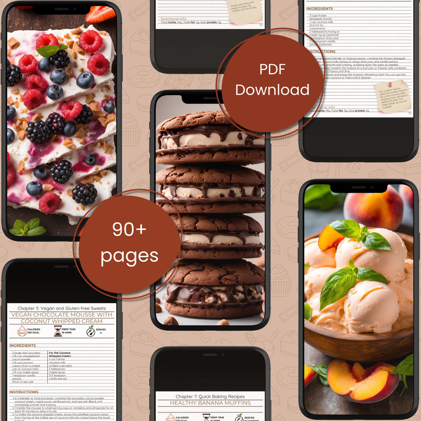 Sweet Indulgence: Quick and Healthy Desserts Vol 1 (E-book PDF Download)