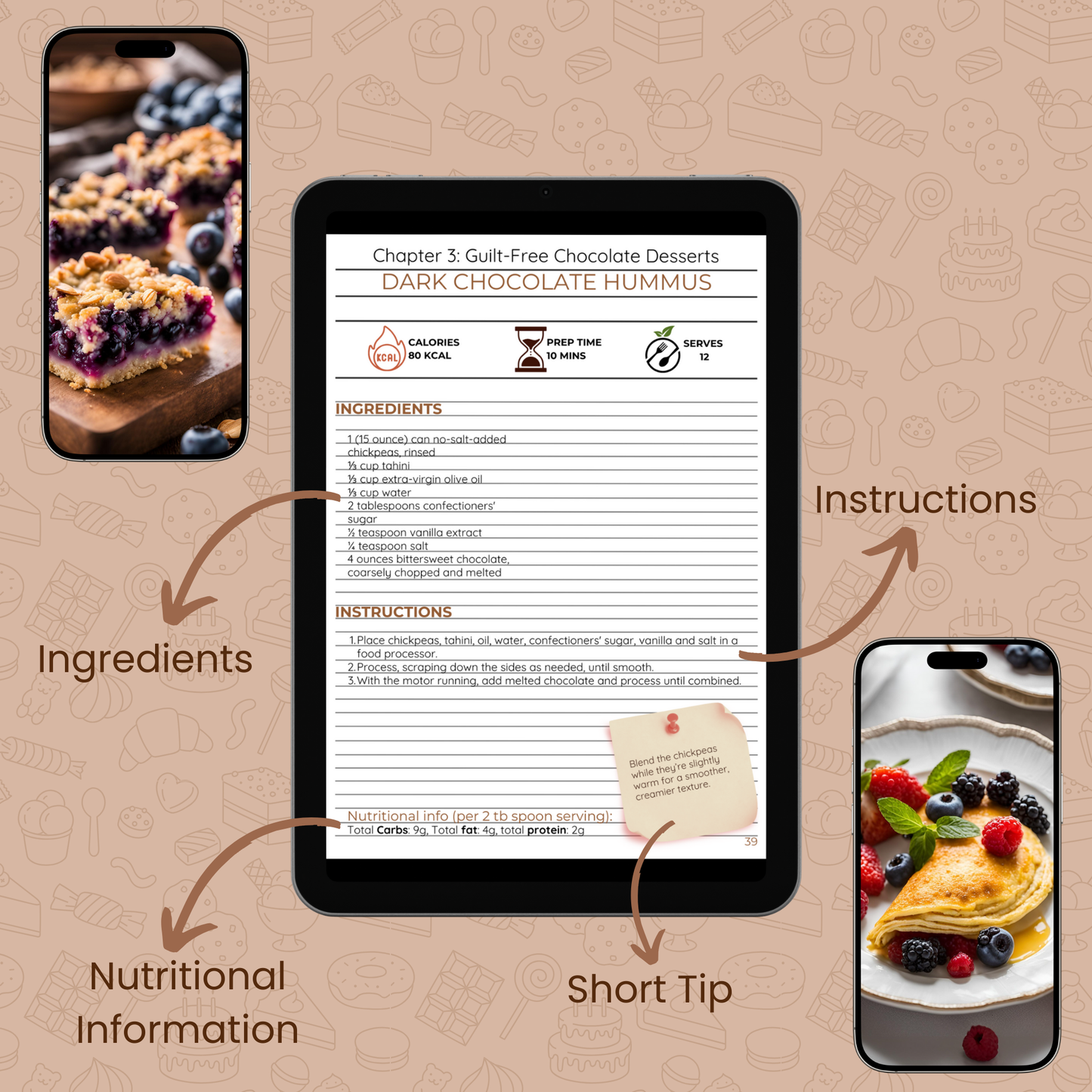 Sweet Indulgence: Quick and Healthy Desserts Vol 1 (E-book PDF Download)
