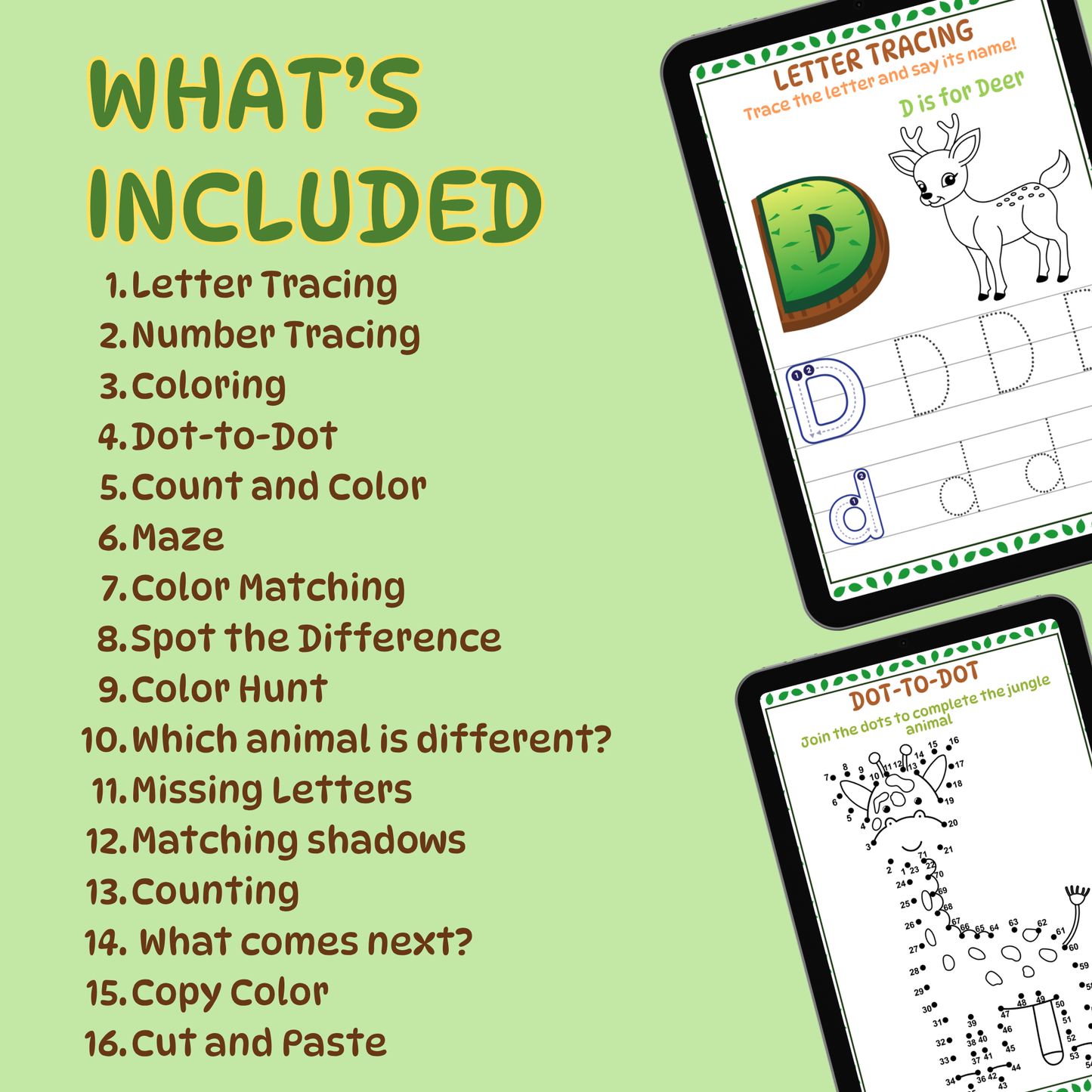 My Little Jungle Adventure- Children's Activity E-book PDF Download