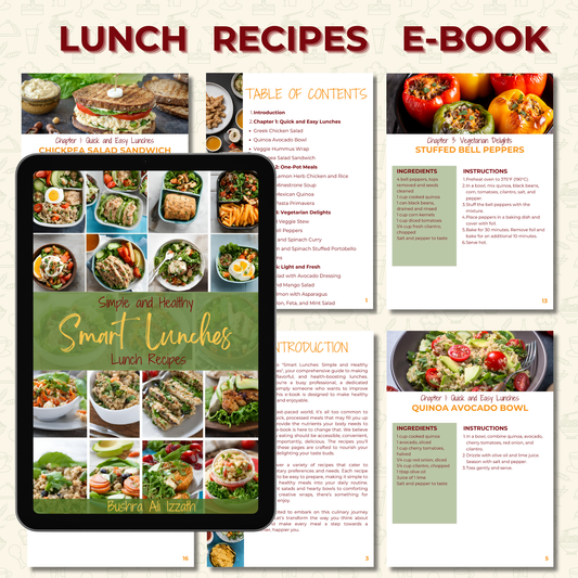 Smart Lunches: Simple and Healthy Lunch Recipes e-book PDF Download