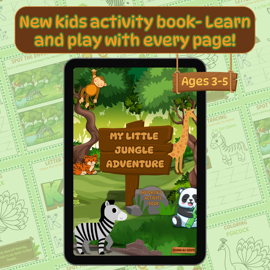 My Little Jungle Adventure- Children's Activity E-book PDF Download